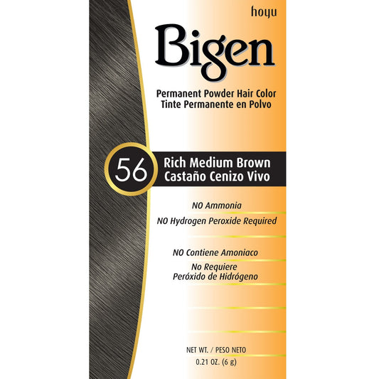 #56 Rich Medium Brown Bigen Permanent Powder - 6 Pack Beauty & Personal Care Bigen