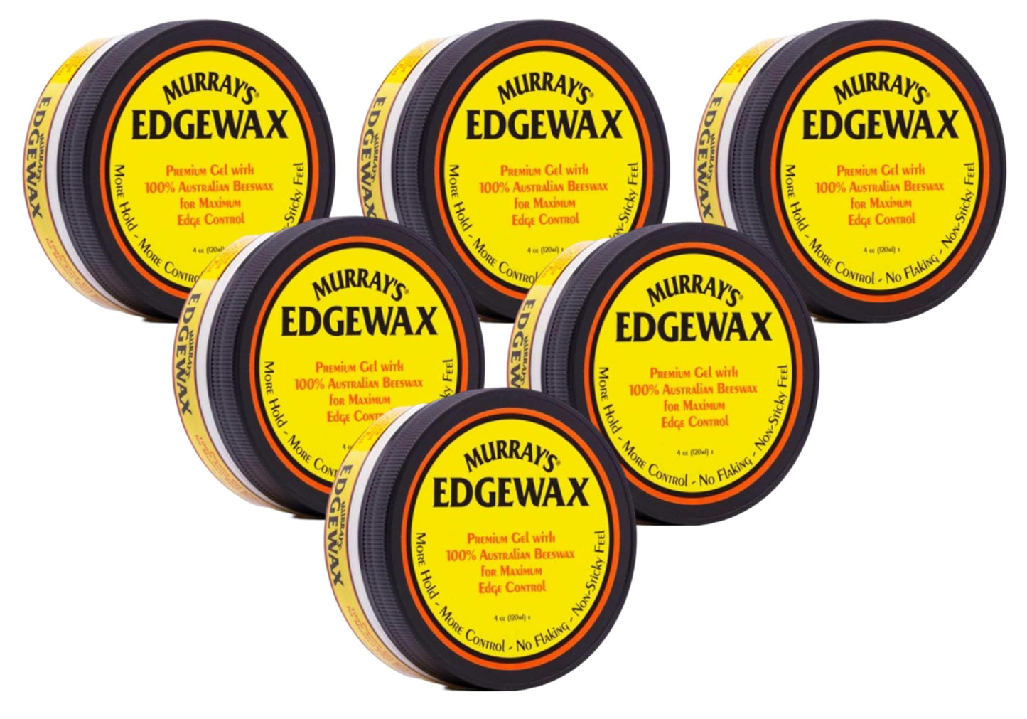 Murrays Edgewax Gel 4 Ounce Jar (120ml) (6 Pack) Beauty & Personal Care Murray's