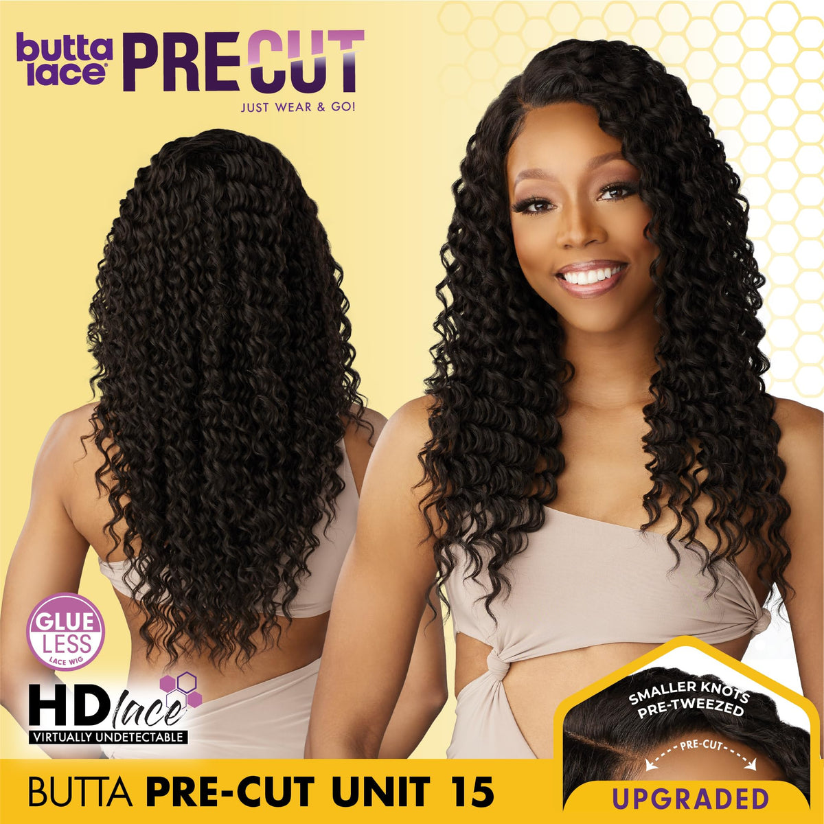 Sensationnel Butta Lace Precut Wig-Unit 15, BEIGEBLONDE