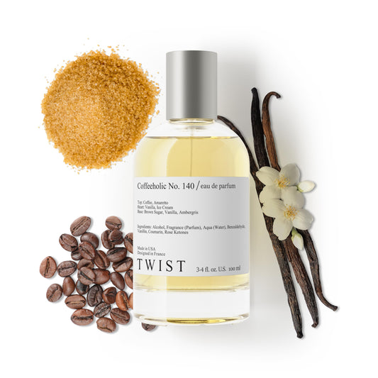 Twist Coffeeholic No. 140 - Inspired by Manc. Amore Caffè, Long-Lasting Perfume for Women and Men, Coffee & Vanilla Fragrance, Paraben-Free, Vegan Beauty & Personal Care HOUSE OF TWIST