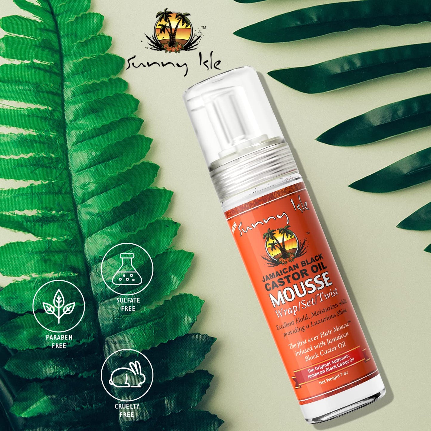 Sunny Isle Jamaican Black Castor Oil Mousse Wrap Set Twist 7oz | Excellent Hold, Luxurious Shine | Moisturizes with Frizz Control Beauty & Personal Care Sunny Isle