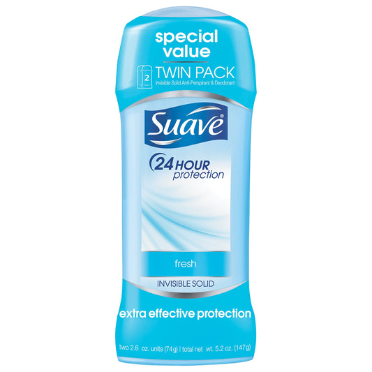 Suave Antiperspirant Deodorant, Invisible Solid Shower Fresh, 2.6 oz 2 ct Beauty and Personal Care Suave