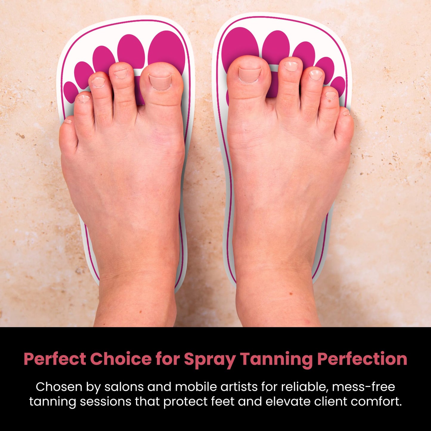 Pink 180 Pairs(360Feets) Spray Tan Feet Pads for Sunless Tanning Airbrush Spray Tan Sole Protecter Beauty & Personal Care CHNELSS