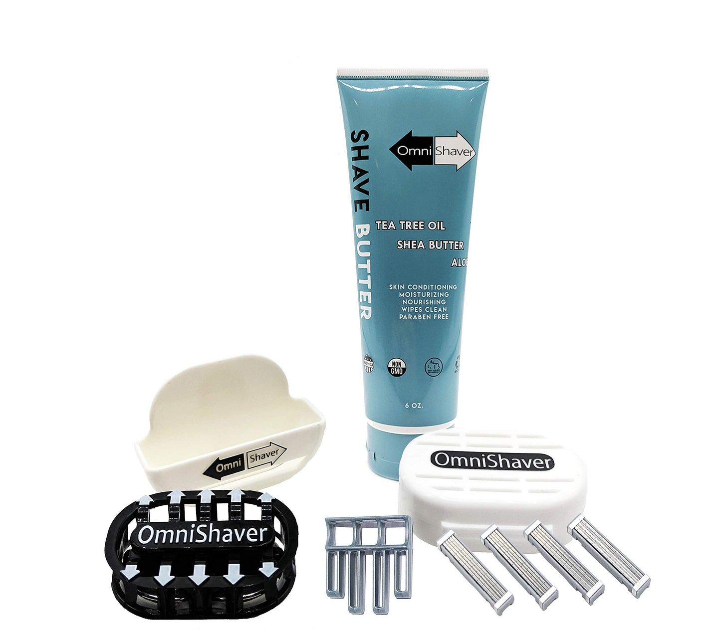 Premium Omnishaver Kit - The Fastest Way to Shave Head, Legs, Arms, Body - An Alternative to Disposable Shaving Razors Self Cleans & Strops During Use Beauty and Personal Care OmniShaver