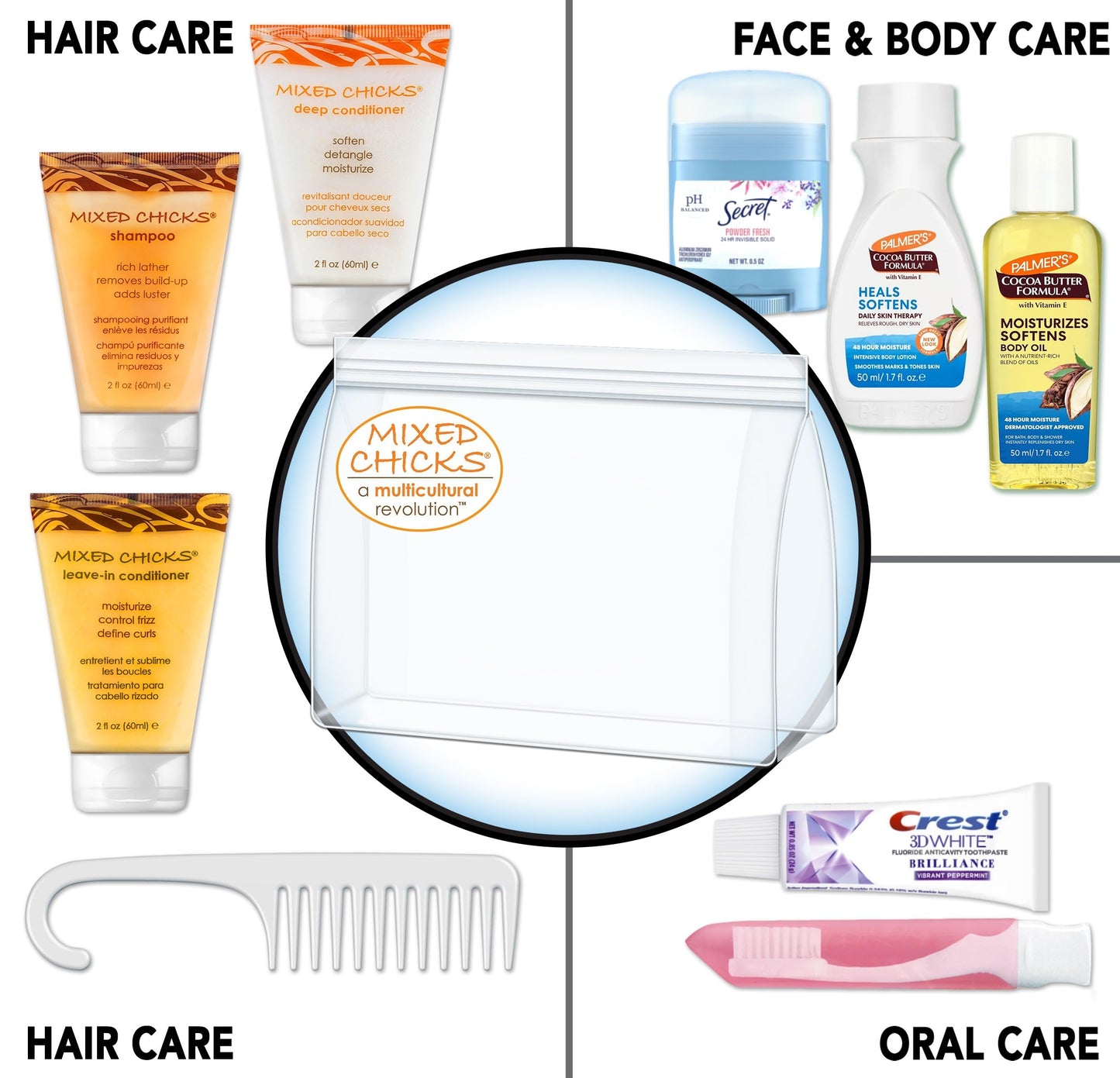 Convenience Kits International 10pc Multicultural Kit featuring Mixed Chicks Beauty & Personal Care Convenience Kits International