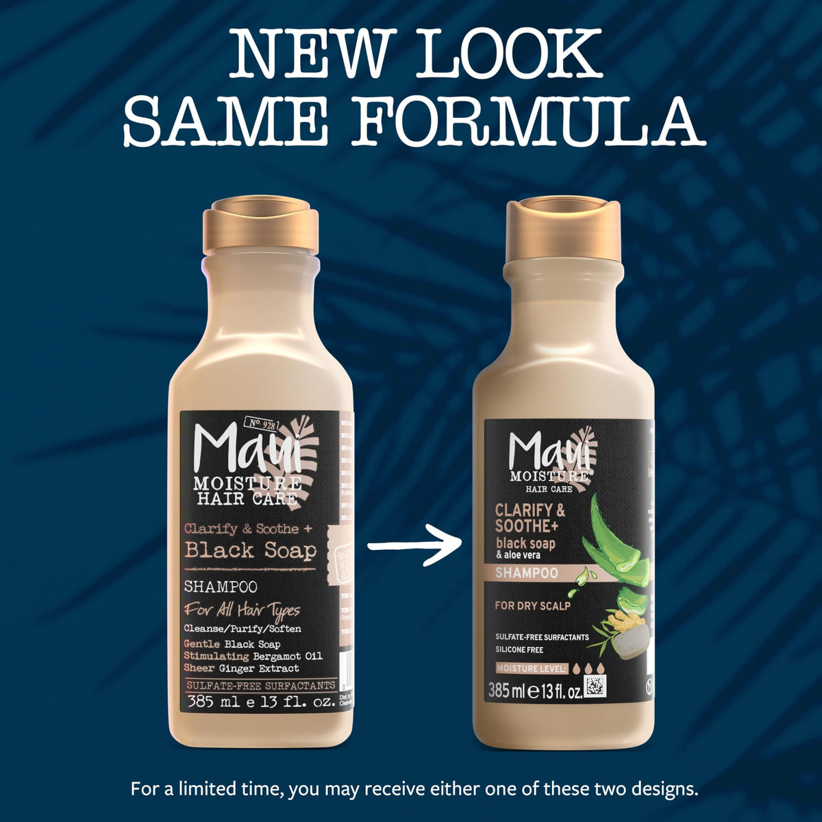 Maui Clarify & Soothe + Black Soap Shampoo, Hydrating, 13 fl oz