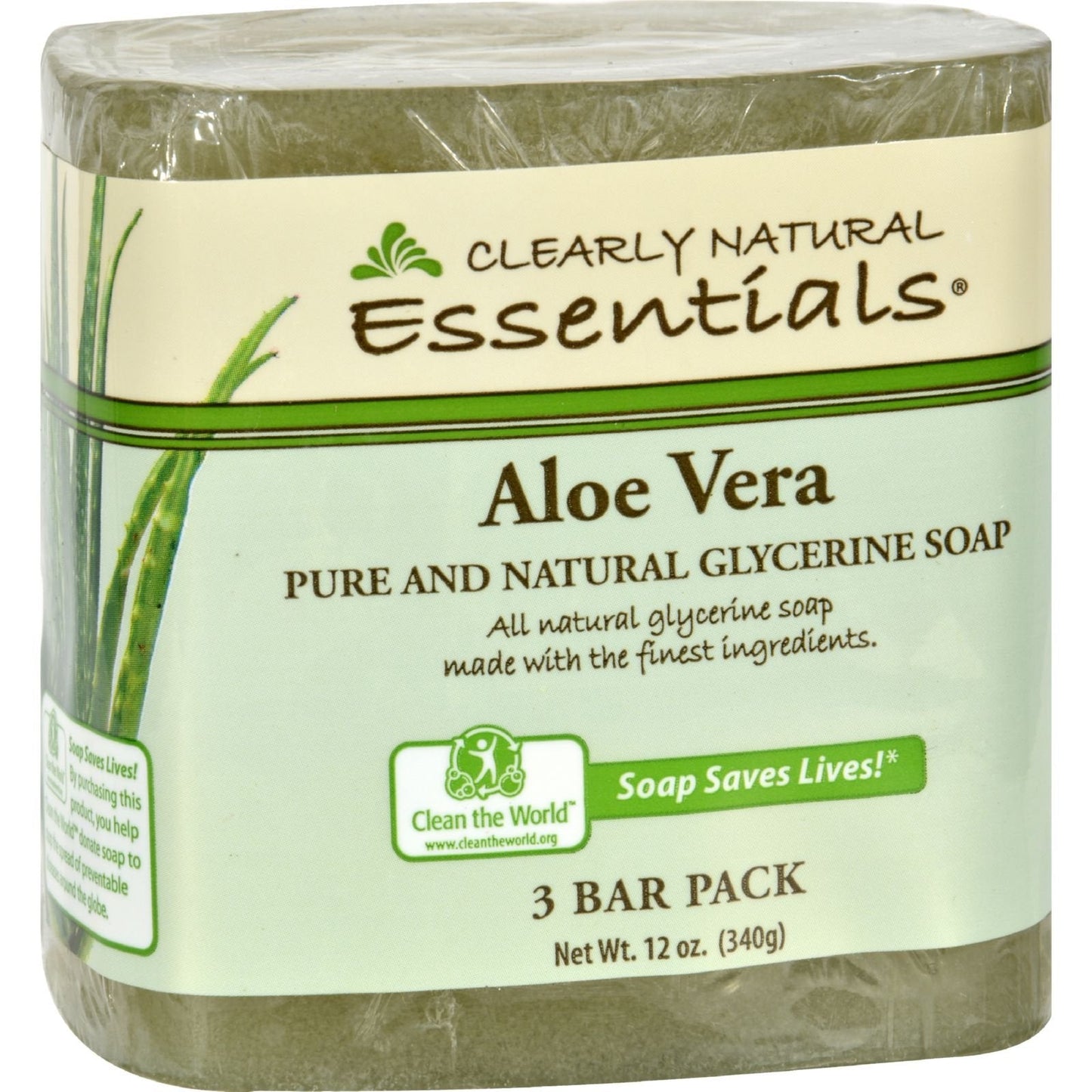 Pure & Natural Glycerine Soap; Aloe Vera Beauty & Personal Care Clearly Natural