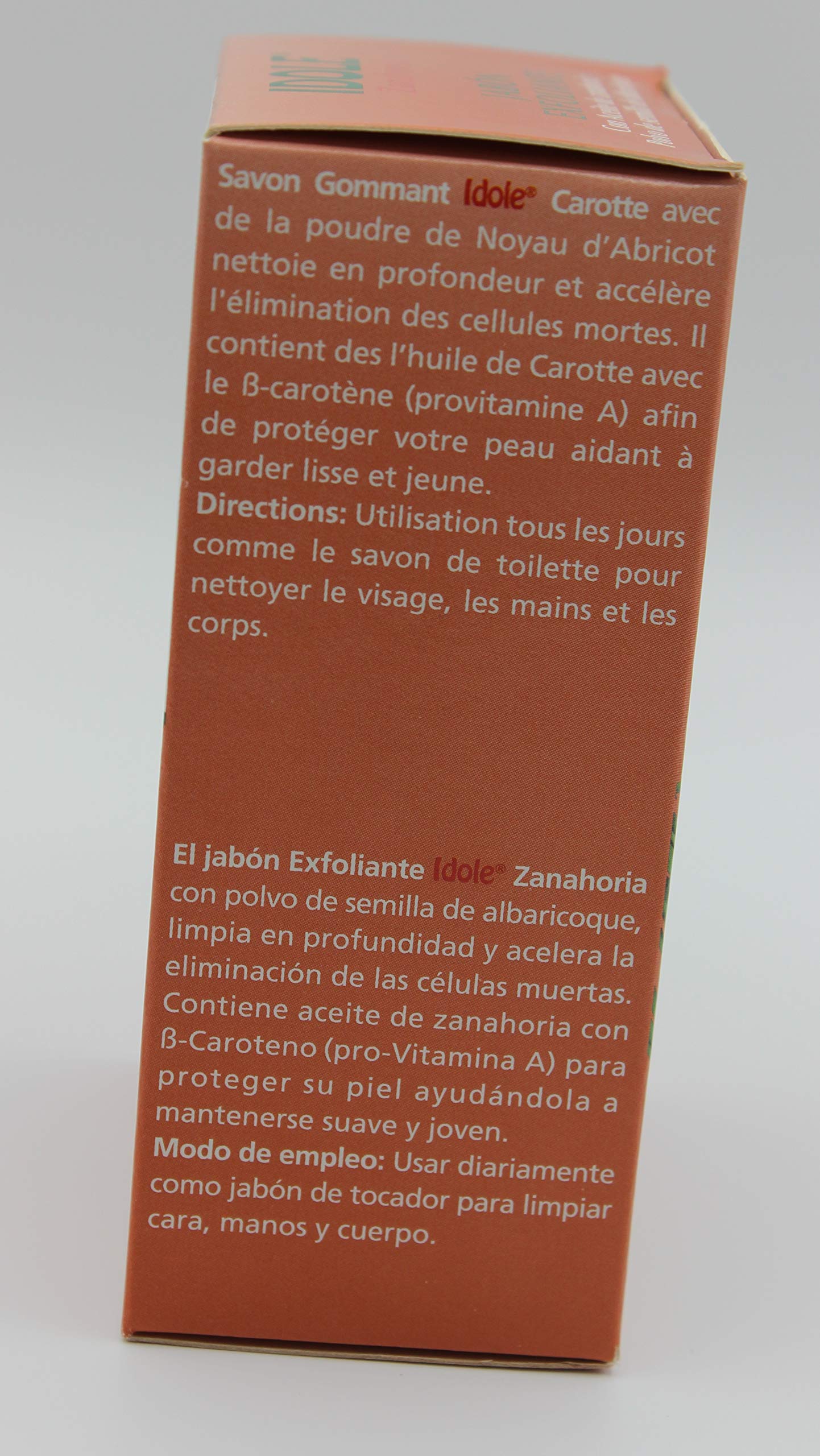Idole Carrot Exfoliating Soap with Apricot Powder 200g (3Pack) Beauty & Personal Care Idole