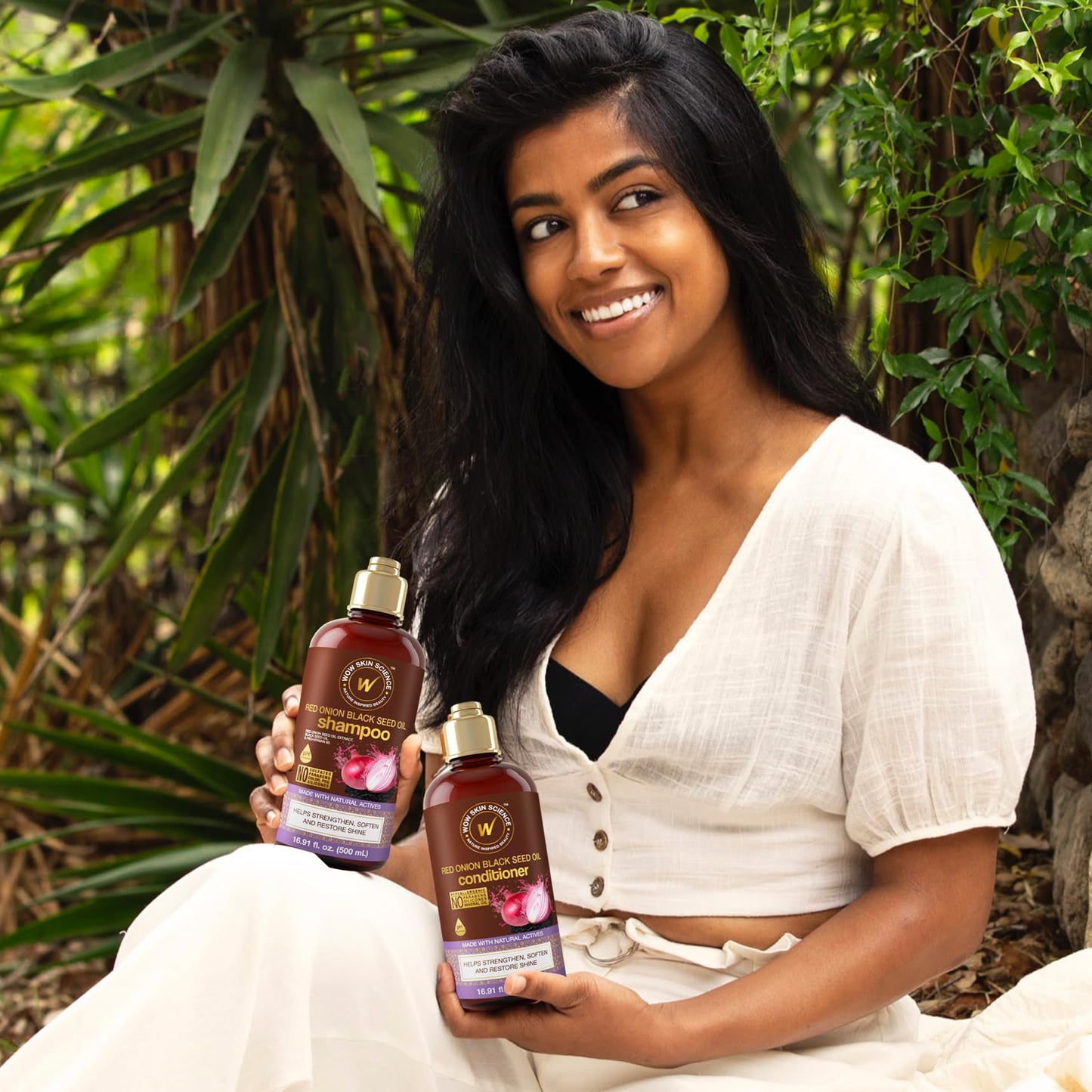 WOW Skin Science Red Onion Black Seed Shampoo & Conditioner Duo 16.9 oz Beauty & Personal Care WOW Skin Science
