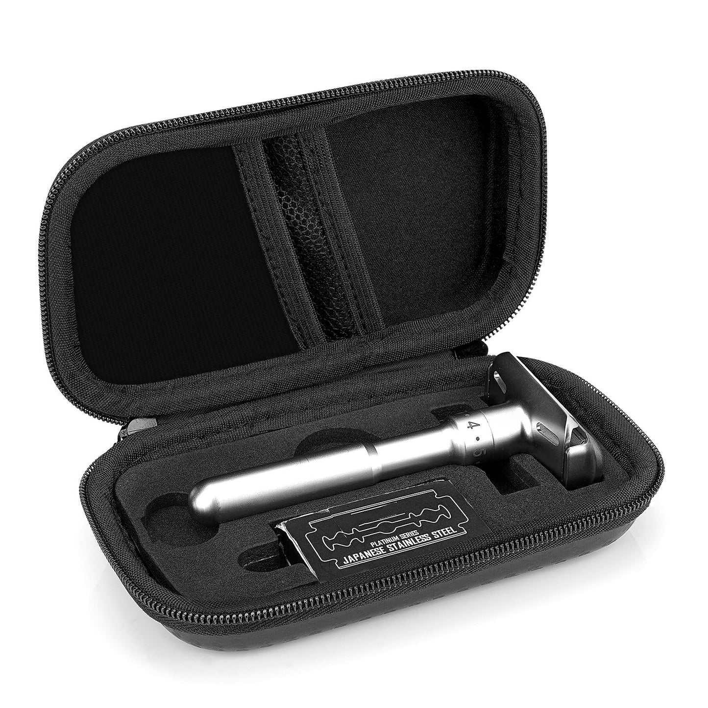 Linkidea Durable Hard Shell Shaving Travel Case, Storage Box for Short/Long Handled Razor Blades & Accessories, Compatible with Merkur, Vikings Beauty and Personal Care Linkidea