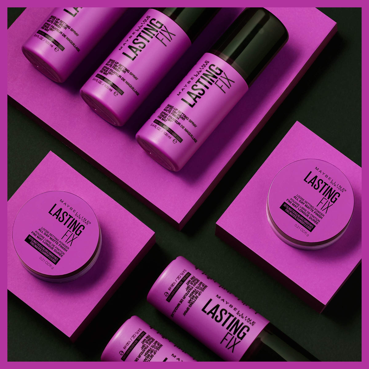 Maybelline Facestudio Lasting Fix Setting + Perfecting Loose Powder Makeup, All Day Matte Wear, Minimizes Shine, Sets Foundation Makeup, Translucent Beauty & Personal Care MAYBELLINE