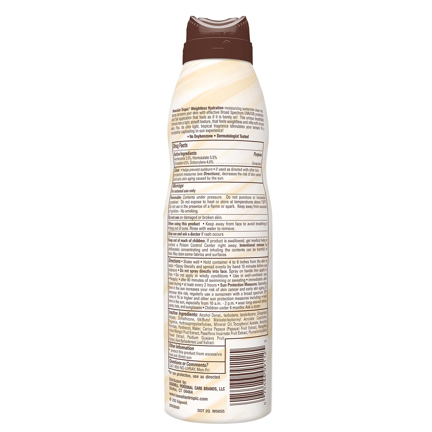 Hawaiian Tropic Sunscreen Silk Hydration Moisturizing Broad Spectrum Sun Care Sunscreen Spray - SPF 30, 6 Ounce Beauty & Personal Care Hawaiian Tropic