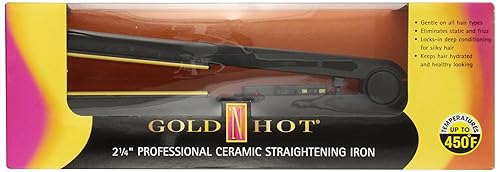 Gold N Hot GH2145 2-1/4" Professional Ceramic Flat Iron Beauty & Personal Care Gold N Hot