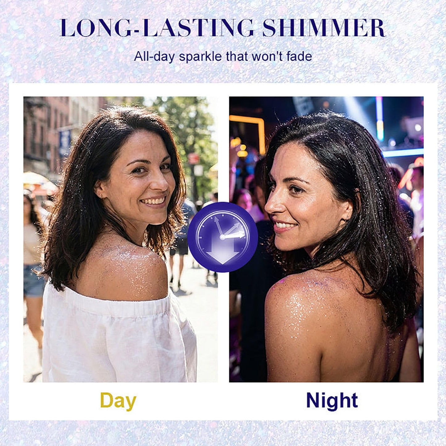 Long-Lasting Body Glitter Spray, Hair and Body Glitter for Women, Quick-Drying Shimmer Mist for Face Hair Clothes, Holographic Sparkle Spray Beauty & Personal Care Xiuboo