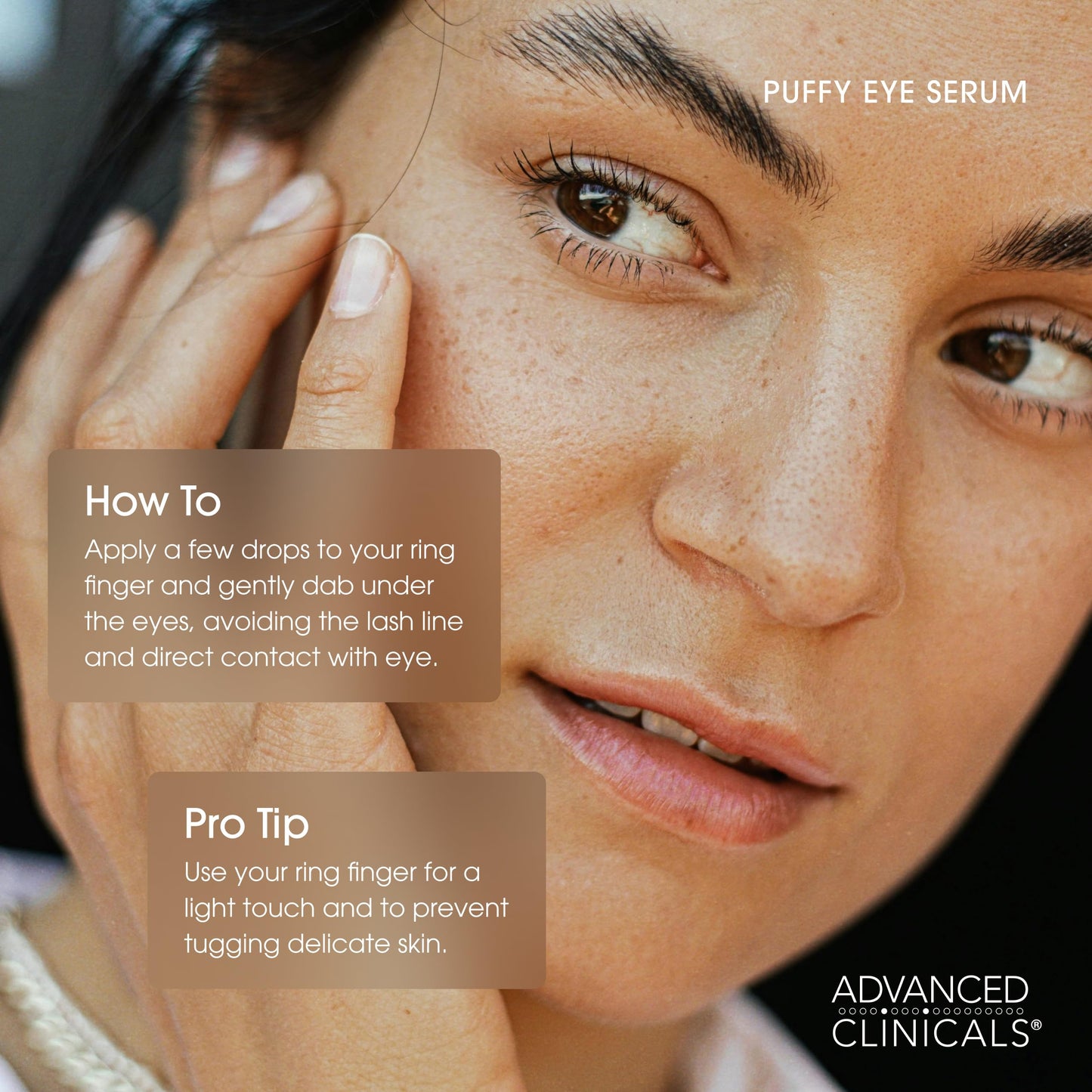 Advanced Clinicals Puffy Eye Under Eye Serum | Visible Anti Aging Brightening Vitamin C + Caffeine Serum Helps Improve Look Of Puffiness, Fine Lines Beauty & Personal Care Advanced Clinicals