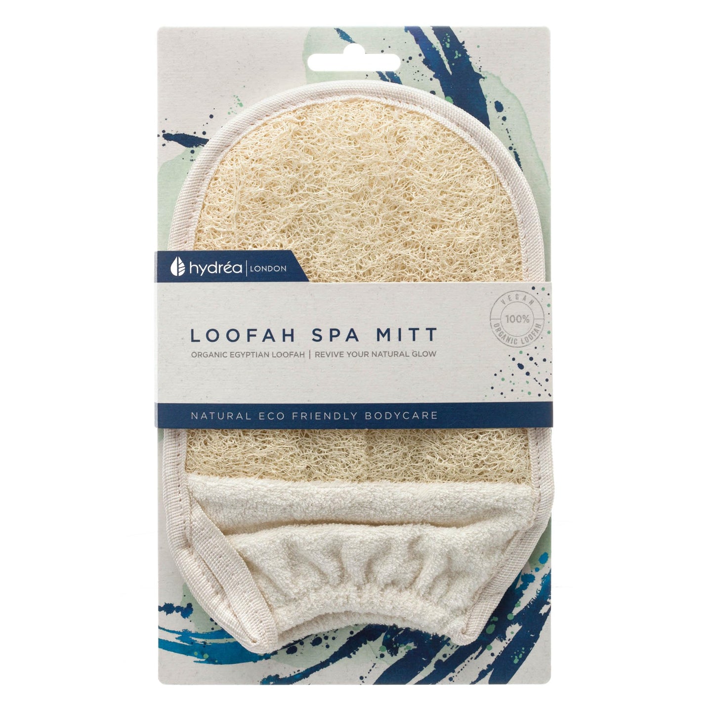 Hydrea London Exfoliating Glove - Organic Egyptian Shower Loofah & Dual-Sided Face Glove Exfoliator - Body Scrubber for Men & Women, Dead Skin Cell Beauty & Personal Care Hydrea London