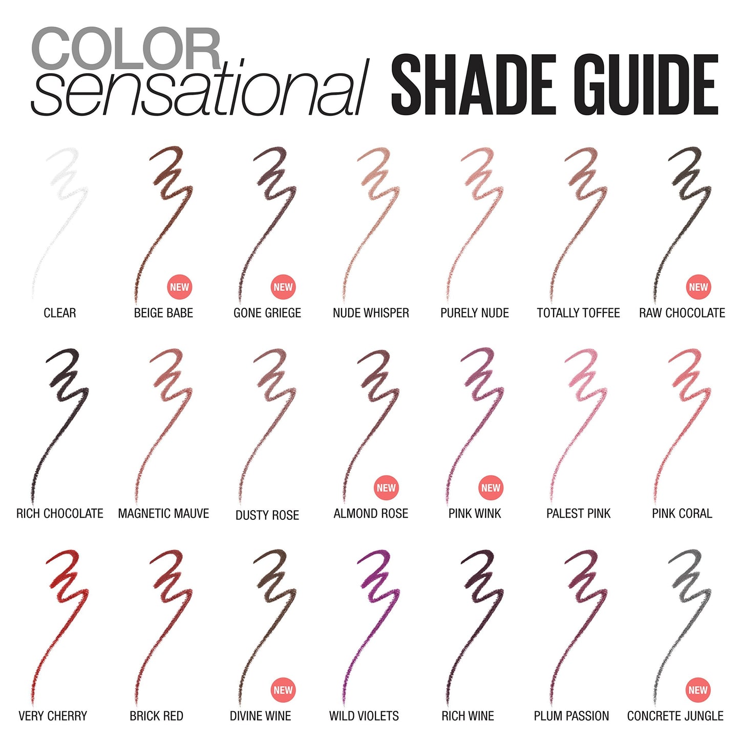 Maybelline Color Sensational Shaping Lip Liner, Clear, 0.01 oz. Beauty & Personal Care MAYBELLINE