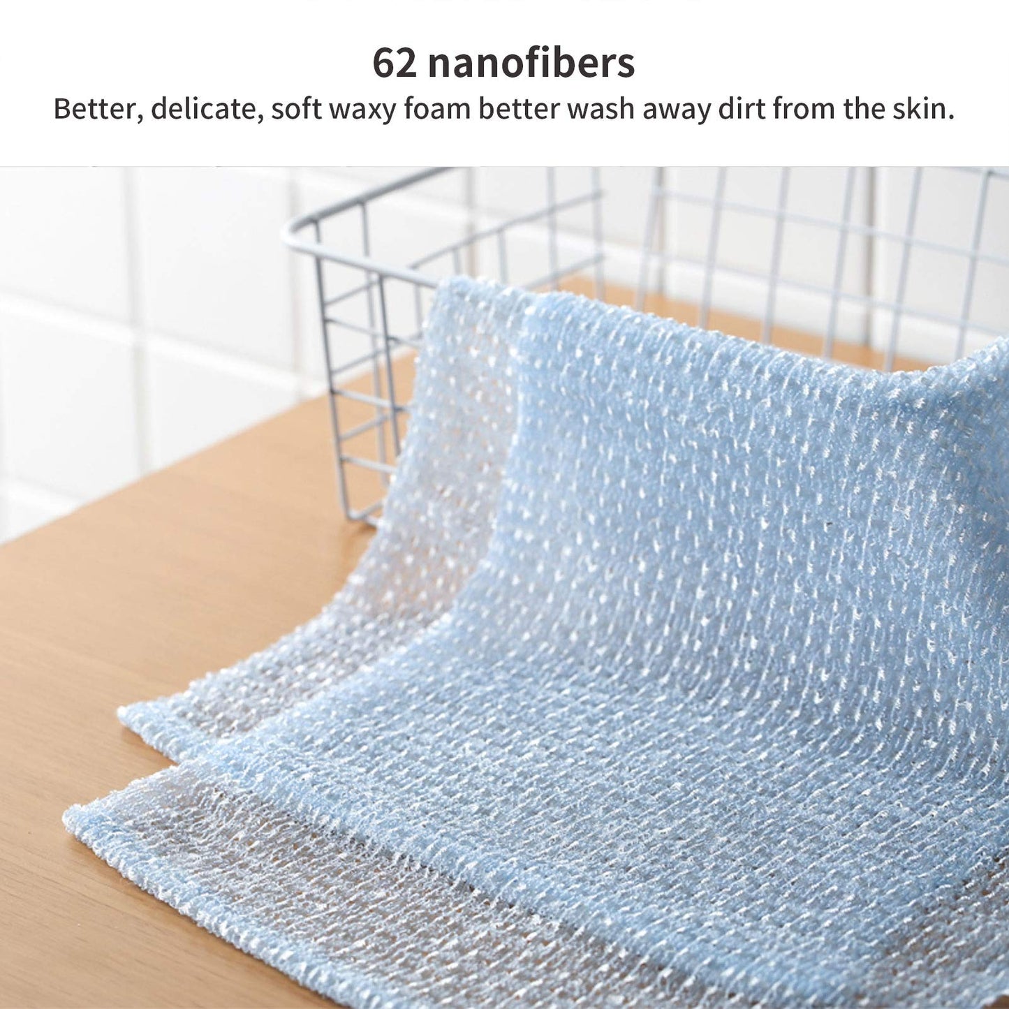 Nutteri, Exfoliating Back Scrubber for Shower, Body Back Scrubber Towel For Shower, Bath Wash Cloth Back Washer Deep Clean & Invigorate Your Skin Beauty and Personal Care Nutteri