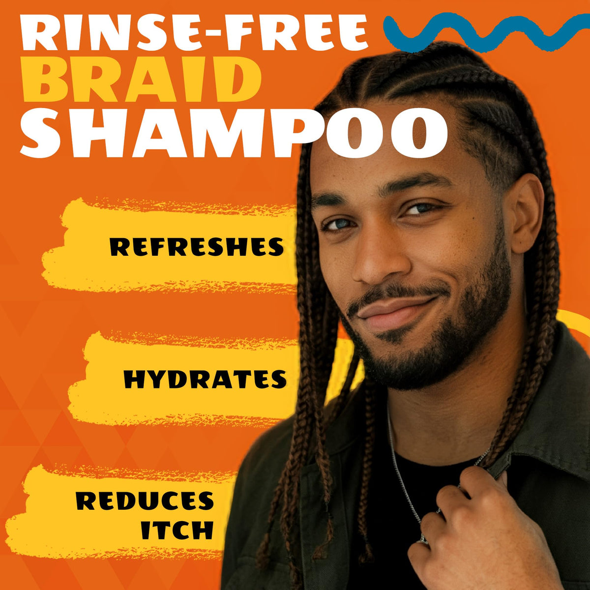 AllDay Locks Braid Shampoo, No Rinse Spray, Cleanses Buildup, 8 Oz Bottle