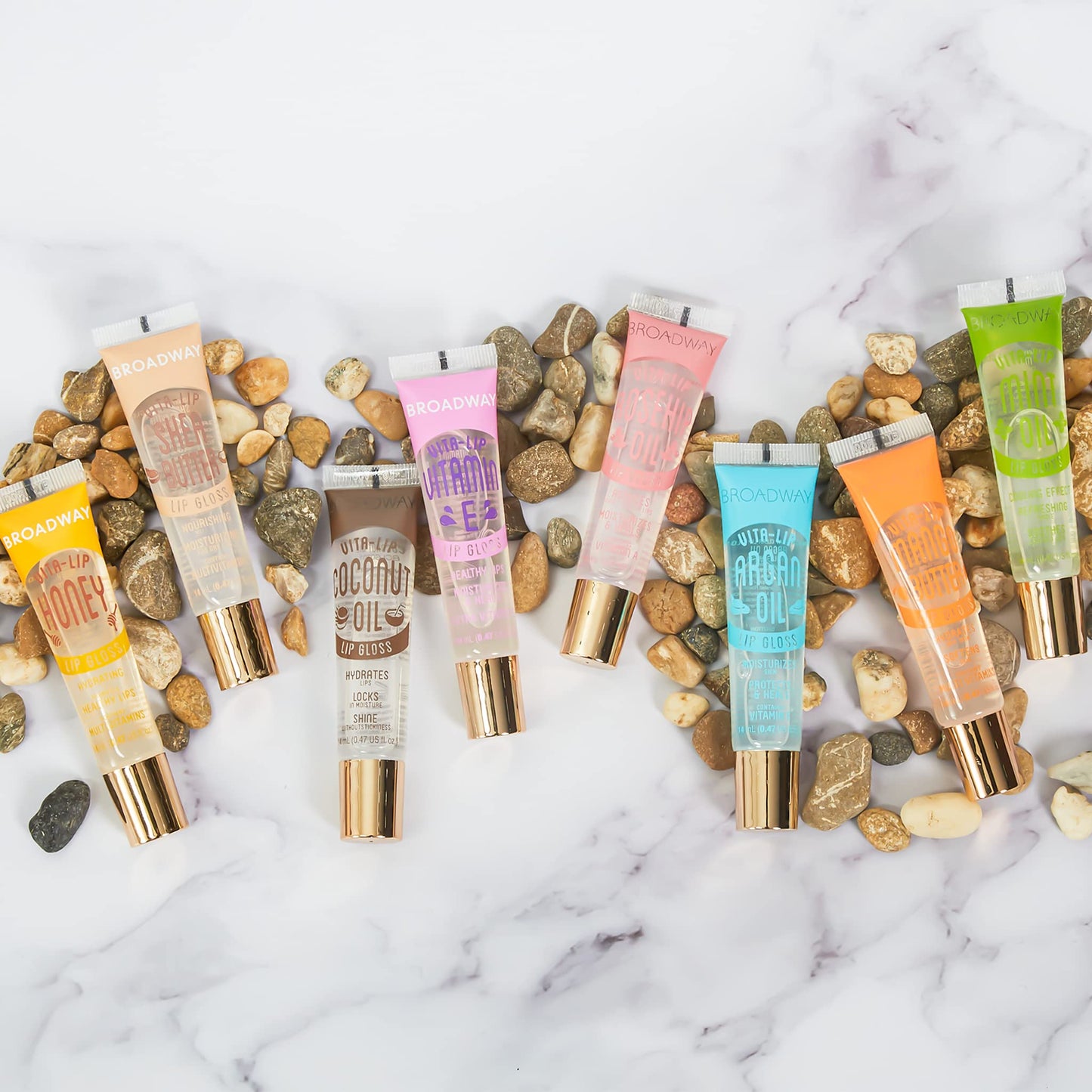 Broadway Vita-Lip Clear Lip Gloss 0.47oz/14ml (BCLG0301- Coconut Oil) Beauty & Personal Care Ruby Kisses
