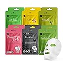 celavi Essence Facial Face Mask Paper Sheet Korea Skin Care Moisturizing 12 Pack (Mix - 2 of Each) Beauty & Personal Care Celavi Cosmetics
