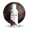 Adore Semi Permanent Hair Color (107 Mocha) | Vegan & Cruelty-Free Brown Hair Dye | No Ammonia, No Peroxide, No Alcohol | 4 Fl Oz Beauty & Personal Care Adore