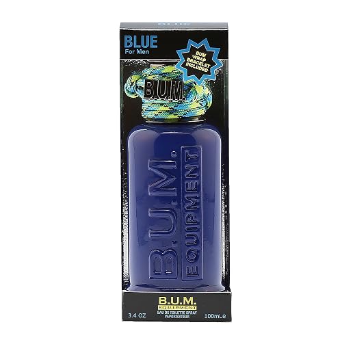 BUM EQUIPMENT Eau de Toilette Spray For Men, Blue, 3.4 Fluid Ounce Beauty & Personal Care BUM EQUIPMENT