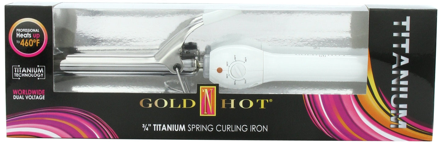 Gold 'N Hot Professional Titanium Spring Curling Iron, 3/4 Inch Beauty & Personal Care Gold N Hot