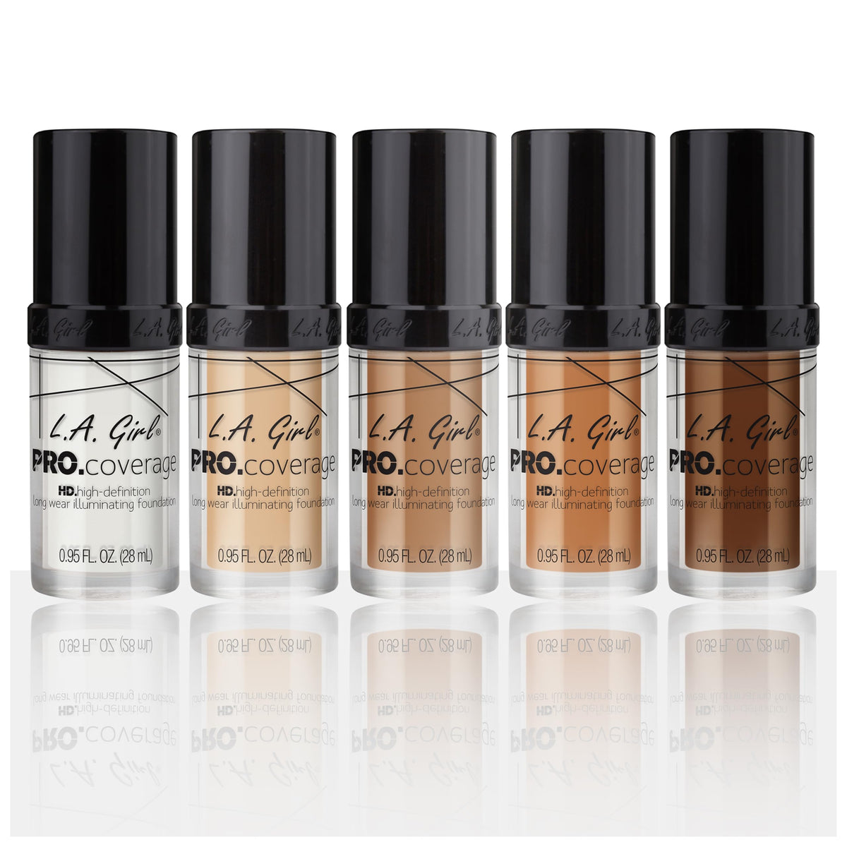 L.A. Girl Pro Coverage Liquid Foundation, Beige, 0.95 Fl Oz