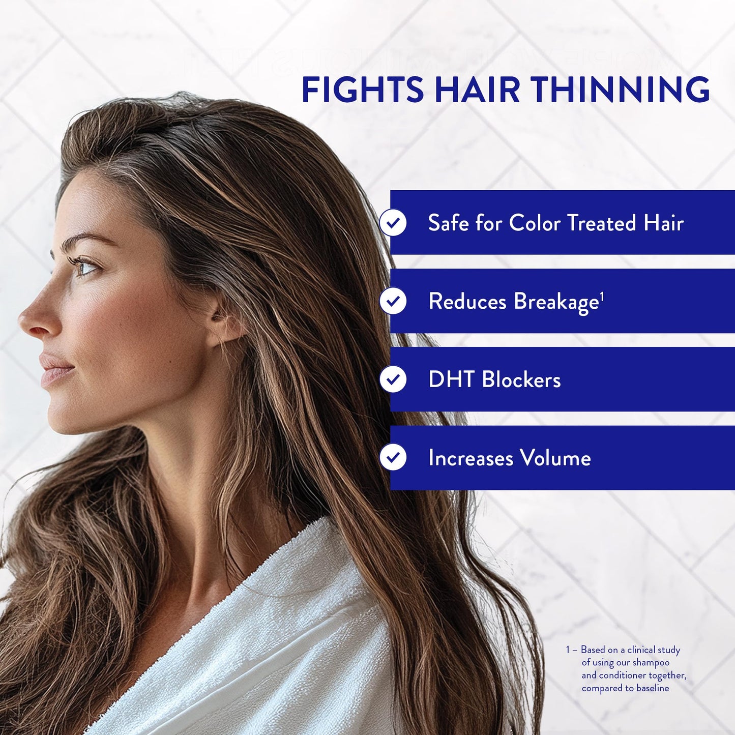 Routine Wellness Hair Thinning System, Anti-Thinning Shampoo & Conditioner Set Rose Hips + Hair Growth Supplement, Clinically Tested to Support Hair Beauty & Personal Care Routine Wellness