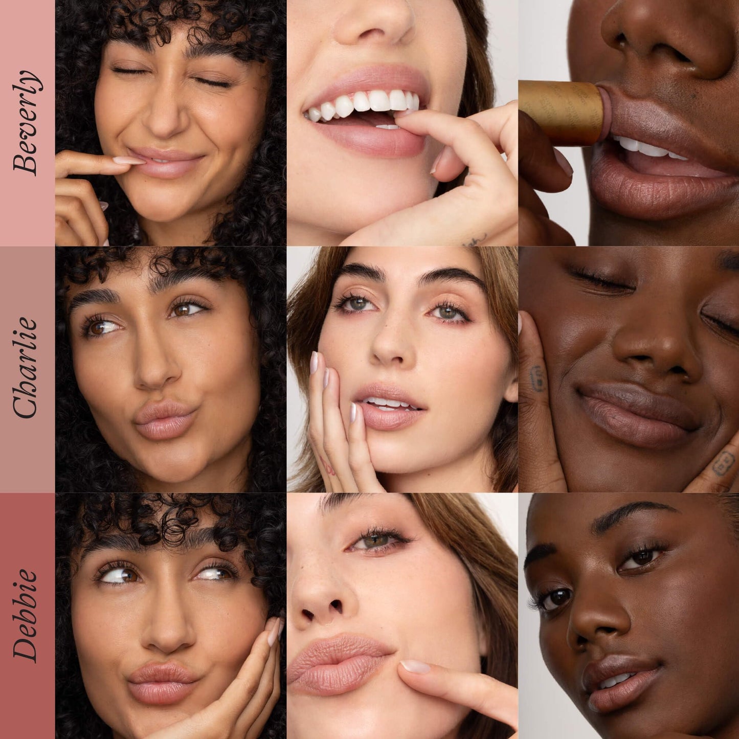 Poppy & Pout All Natural Lip Tints, Sustainable Cardboard Tubes, Hand-filled, Beeswax, Vitamin E, Coconut Oil, Cruelty Free (Bare & Beautiful Trio) Beauty and Personal Care Poppy & Pout