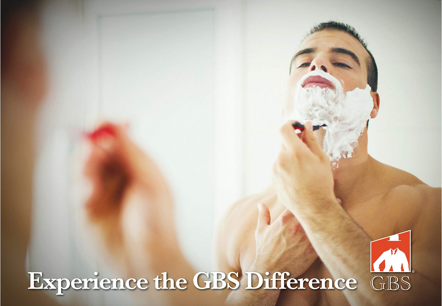 GENTS Chrome & Black Shaving Razor and Brush Set with Stand - 5 Blade Compatible Razor, Synthetic Shaving Brush, and Heavy-Duty Chrome Dual Holder Beauty and Personal Care G.B.S