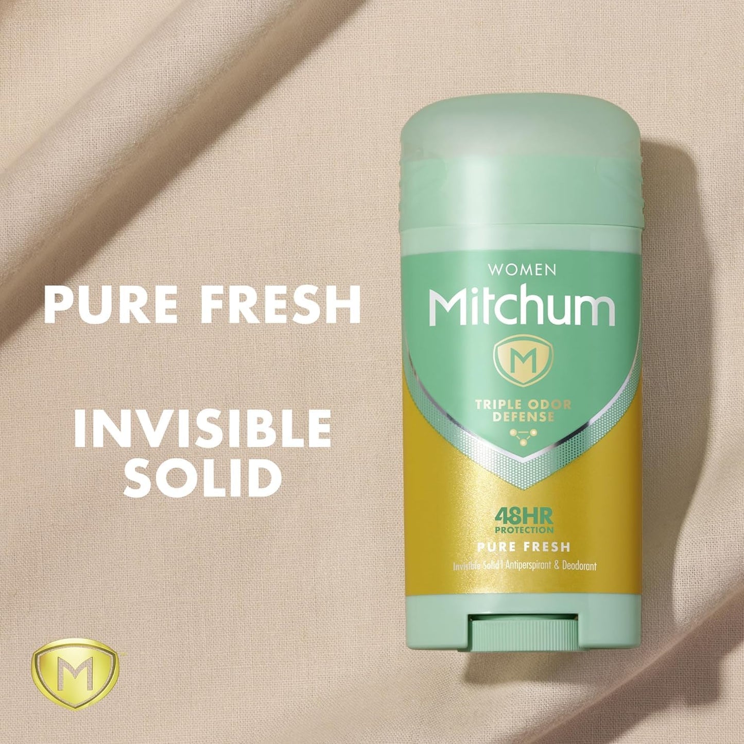 Mitchum For Women Advanced Control Anti-Perspirant Deodorant Invisible Solid Pure Fresh 2.70 oz (Pack of 3) Beauty and Personal Care Mitchum