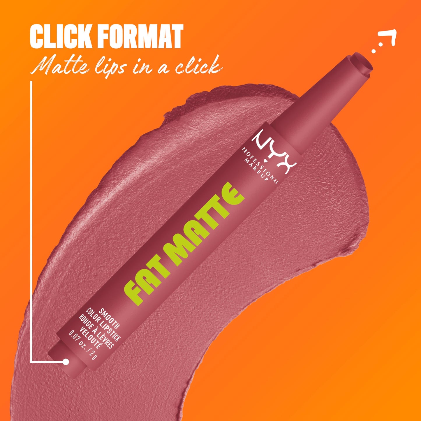NYX PROFESSIONAL MAKEUP Fat Matte Lipstick, Pigmented, Smoothing, & Non-Drying Lip Crayon, Long Lasting Lip Makeup, Vegan & Cruelty Free - Blush Beauty & Personal Care NYX PROFESSIONAL MAKEUP