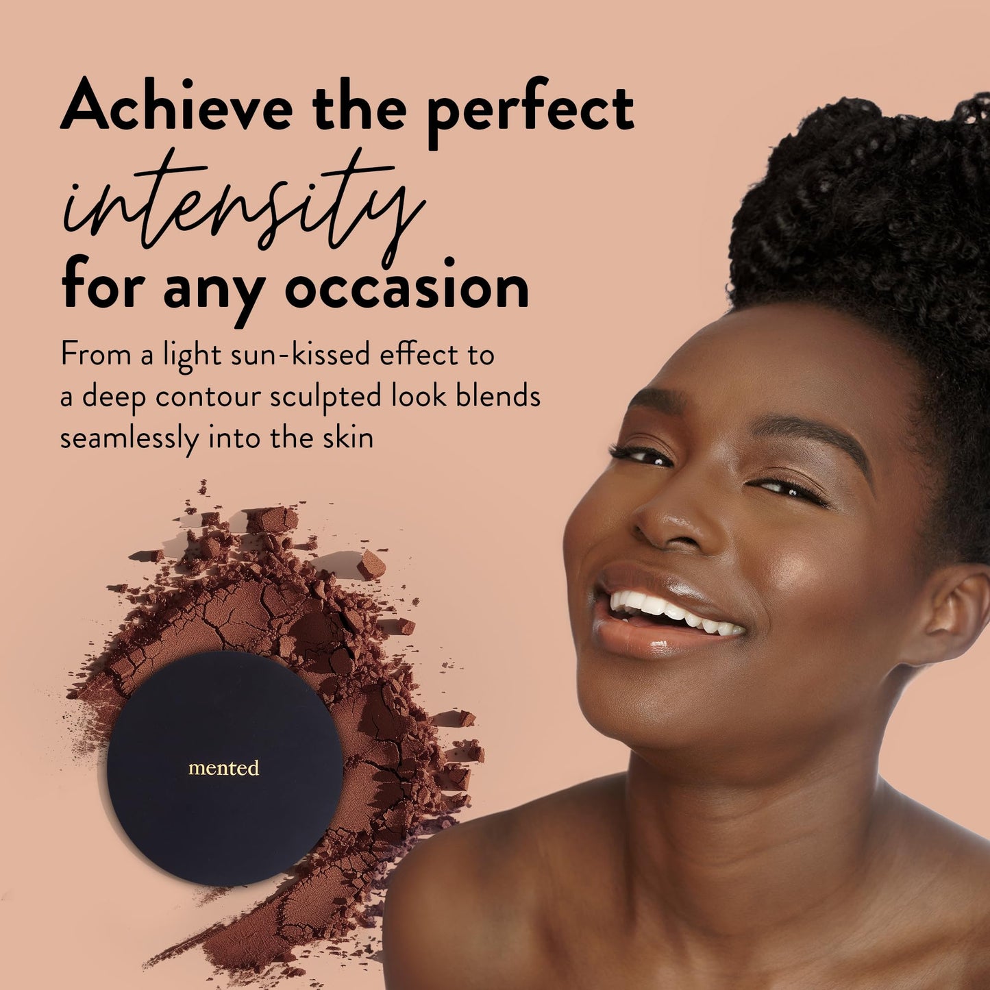 Mented Cosmetics Made in Italy, Cruelty Free Makeup, Vegan, Paraben Free, Shimmer Bronzer, Highlighter Bronzing Powder Palette for Face with Vitamin E Beauty & Personal Care Mented