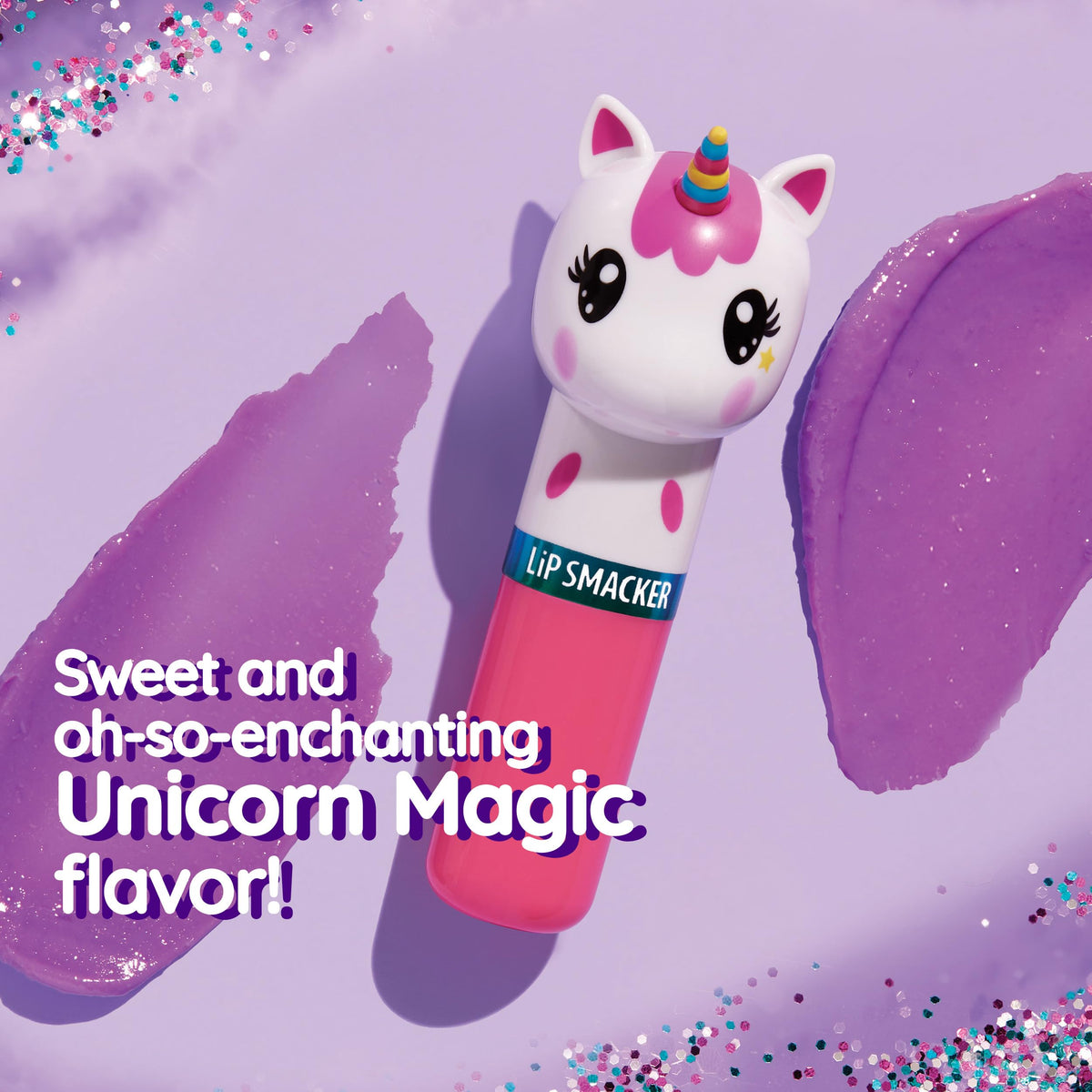 Lip Smacker Lippy Pals Unicorn, Flavored Moisturizing & Smoothing Soft Shine Lip Balm, Hydrating & Protecting Fun Tasty Flavors, Cruelty-Free & Vegan Beauty & Personal Care Lip Smacker