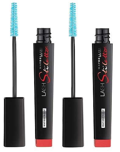 Maybelline New York Lash Stiletto Ultimate Length Waterproof Mascara Makeup, Very Black, 2 Count Beauty & Personal Care MAYBELLINE
