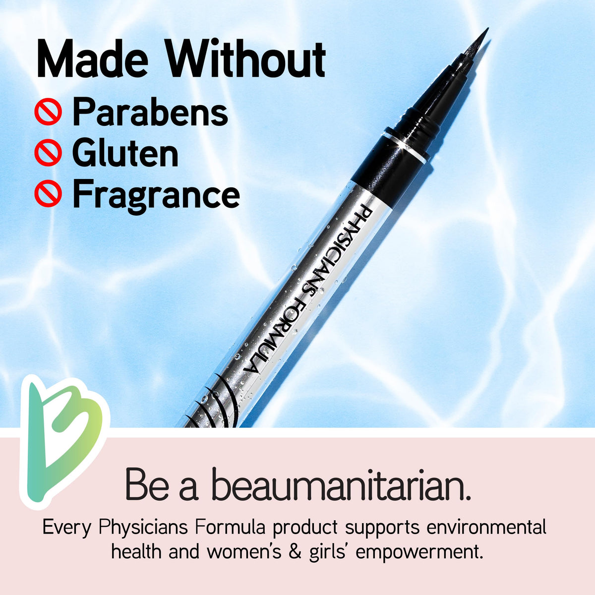 Physicians Formula Eye Booster, Lash-Enhancing 2-in-1 Eyeliner Serum, Dermatologist Approved, Hypoallergenic, Cruelty-Free & Vegan - Blackest Black