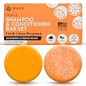 Shampoo and Conditioner Bar, Fresh Citrus - Sulfate Free Solid Shampoo and Conditioner Bars Set, Vegan Hair Care for All Hair Types, Long Lasting (120 Beauty & Personal Care Clever Yoga