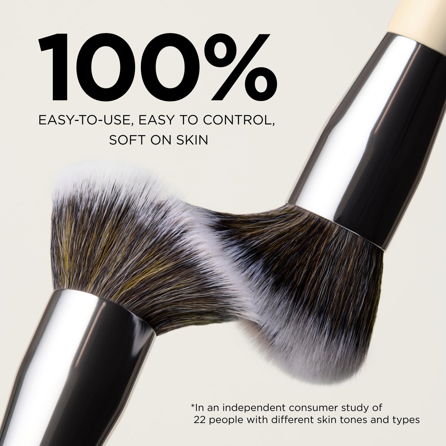 HALEYS Kabuki Makeup Brush - Vegan Foundation Brush for Liquid, Cream & Powder, Seamless Blending Face Brush for Concealer, Blush & Setting Powder Beauty & Personal Care HALEYS