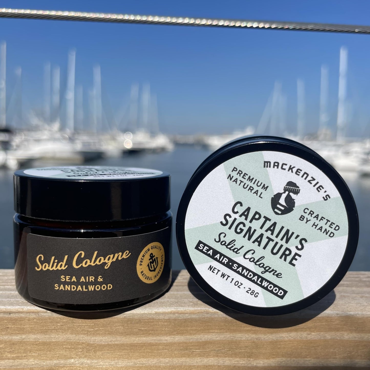 MACKENZIE'S Captain's Signature Solid Cologne - Holiday Gifts for Fisherman - Christmas Gifts for Men - Stocking Stuffers - Natural Cologne - Sea Air Beauty & Personal Care MACKENZIE'S
