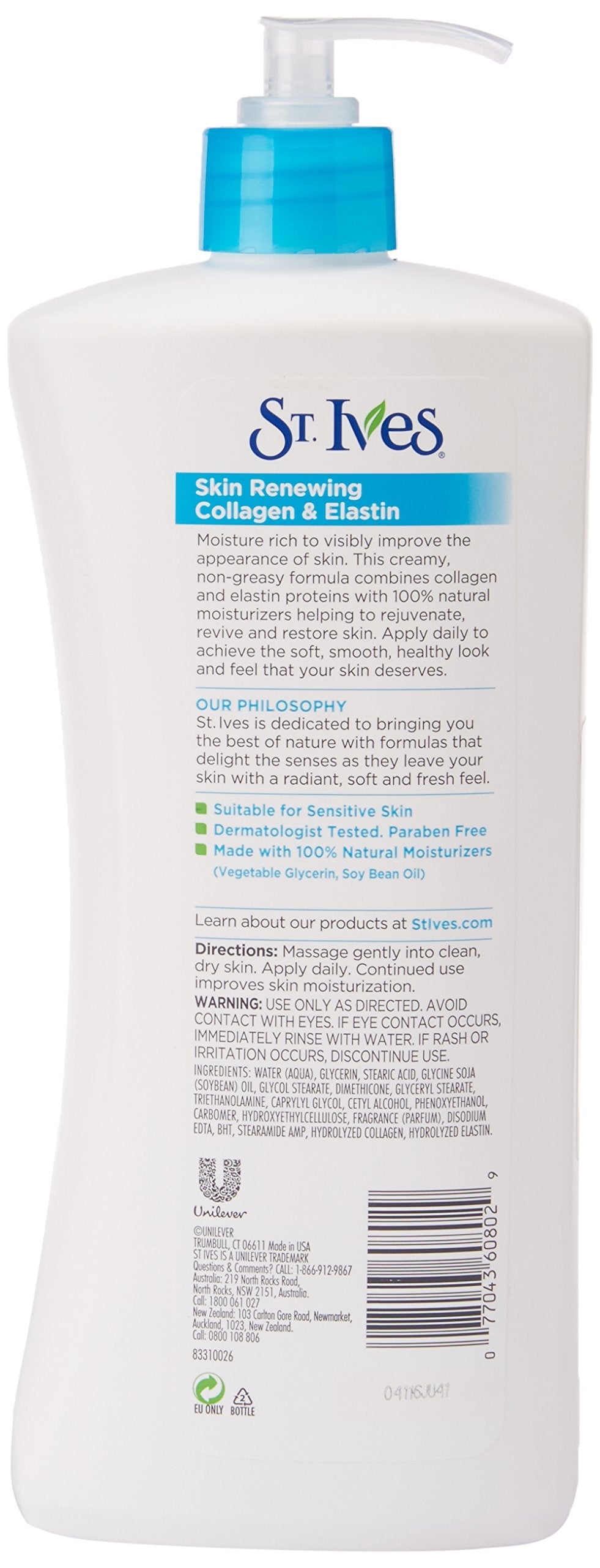 Renewing Collagen & Elastin Hand & Body Lotion Beauty & Personal Care St. Ives