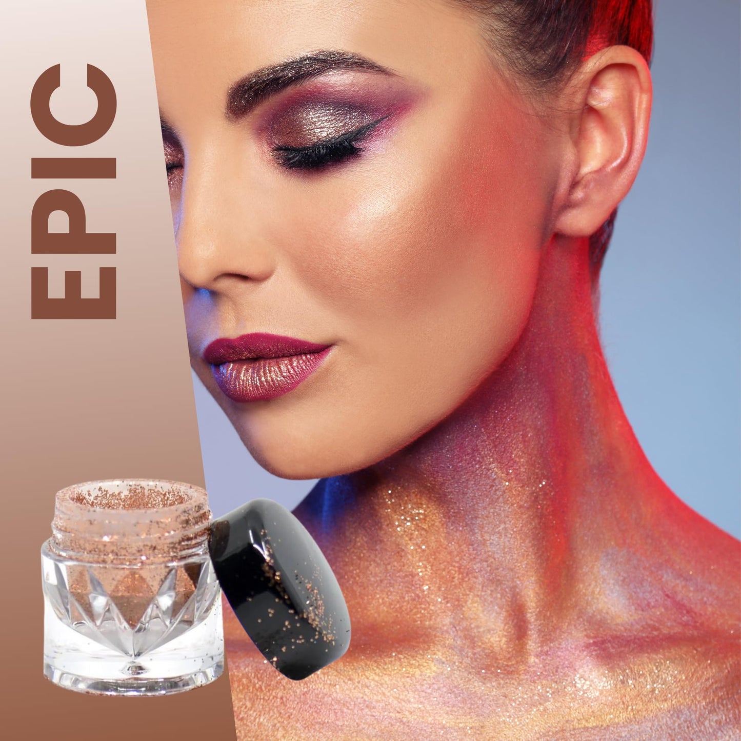 Poise Makeup Body and Facial Glitter | Extra-fine Cosmetic-Grade Glitters to Add Texture, Glam and Glitz, Safe for Face Eyes Lips and Hair Beauty & Personal Care POISE INT'L BEVERLY HILLS