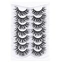 Mebver False Eyelashes Cat Eye Lashes Faux Mink Lashes Natural Look Fluffy Wispy Lashes That Look Like Extensions Pestañas Postizas D Curl Lash Strips Beauty & Personal Care Mebver