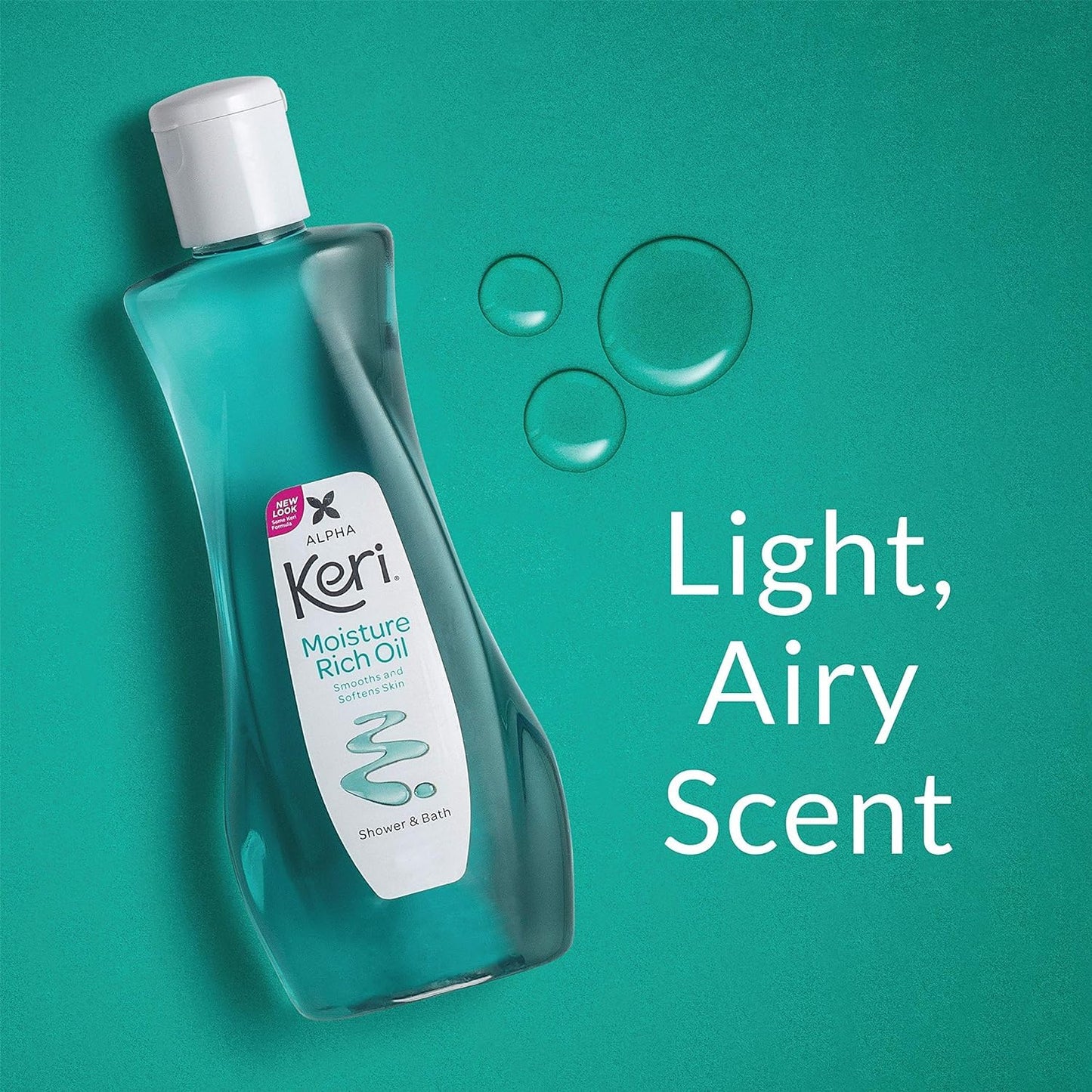 Keri Moisture Rich Shower Bath Oil, Clear, 8 Ounce (Pack of 2) Beauty and Personal Care Keri