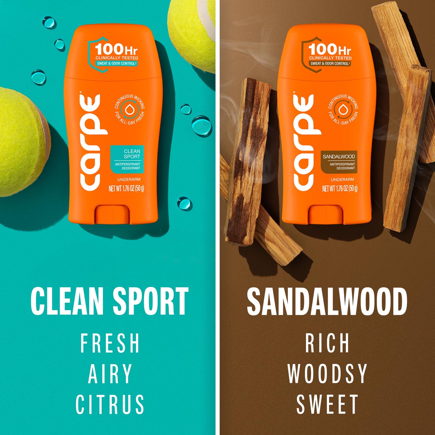 Carpe Deodorant Antiperspirant Men's Variety Pack - 100 Hour Sweat & Odor Control - Men's Clinical Deodorant - Antiperspirant for Excessive Sweating Beauty and Personal Care Carpe