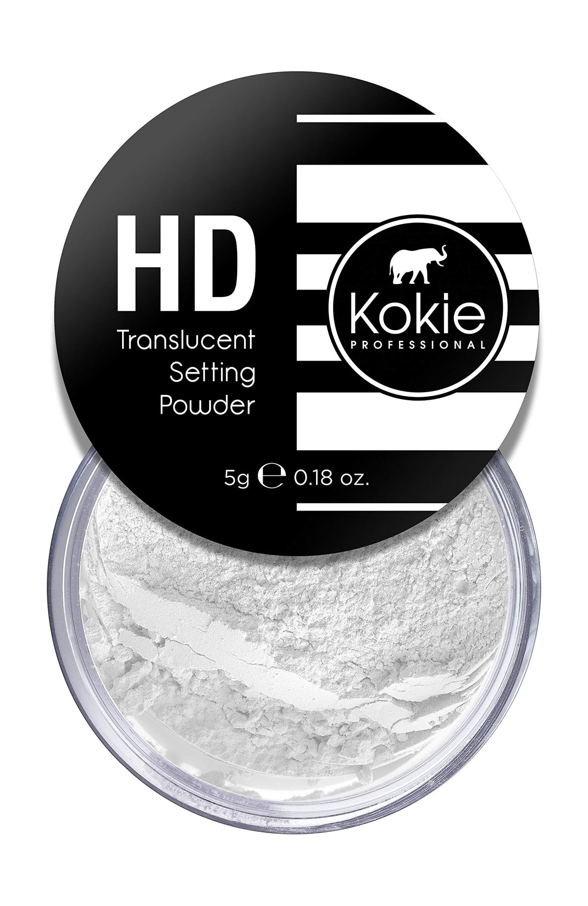 Kokie Cosmetics Setting Powders, HD Setting Powder - Colorless, 0.18 Ounce