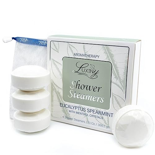 Eucalyptus Shower Steamer Aromatherapy in Your Shower, American Made by Luxiny, Shower Bomb Tablets Melt to Release a Vapor for Natural Stress Relief… Beauty & Personal Care Luxiny