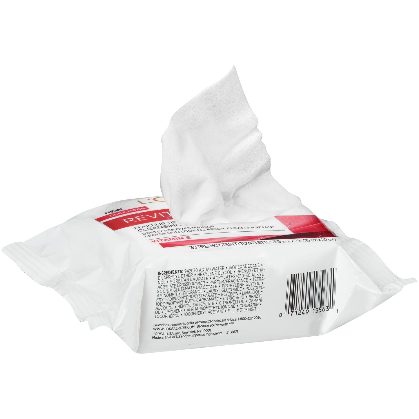 L'Oreal Paris Skincare Revitalift Makeup Removing Wipes with Vitamin E, 30 Count Beauty & Personal Care L'Oreal Paris