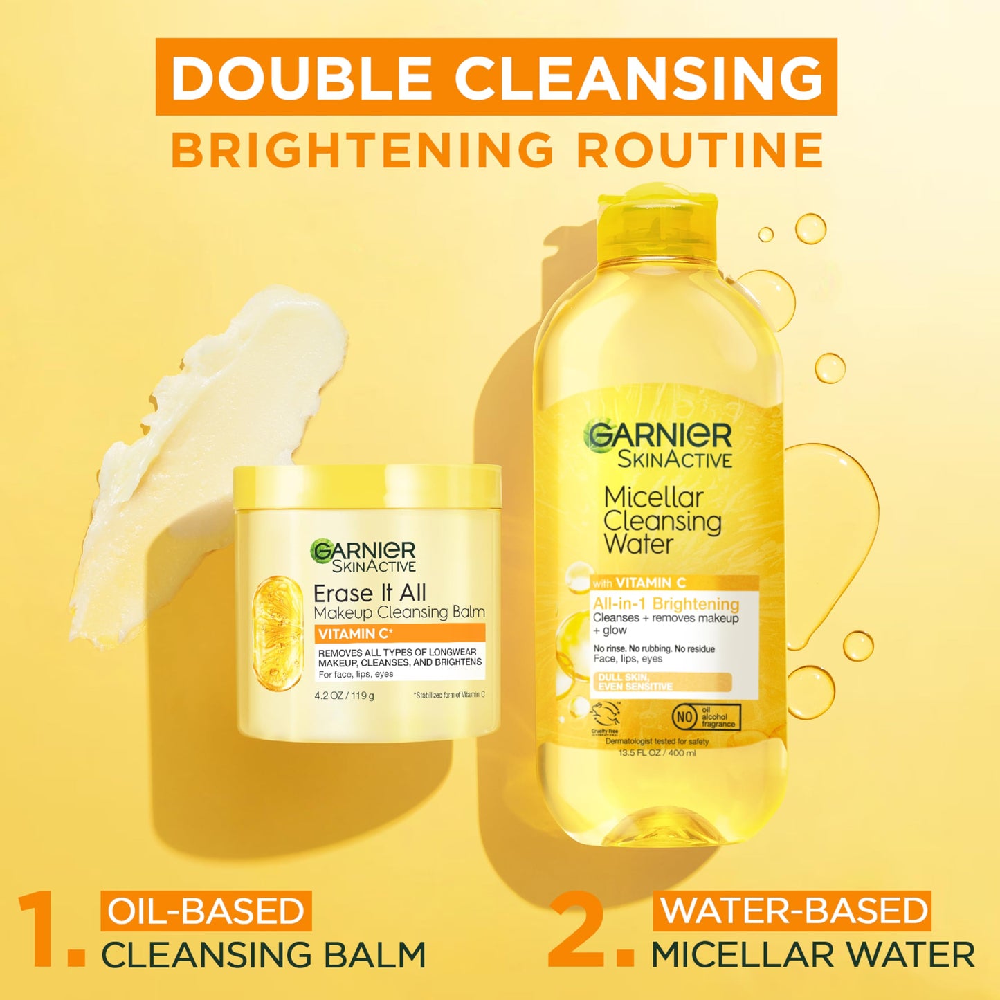 Garnier Erase It All Makeup Cleansing Balm with Vitamin C, Brightening Facial Cleanser and Makeup Remover, 4.2 Oz Beauty and Personal Care Garnier